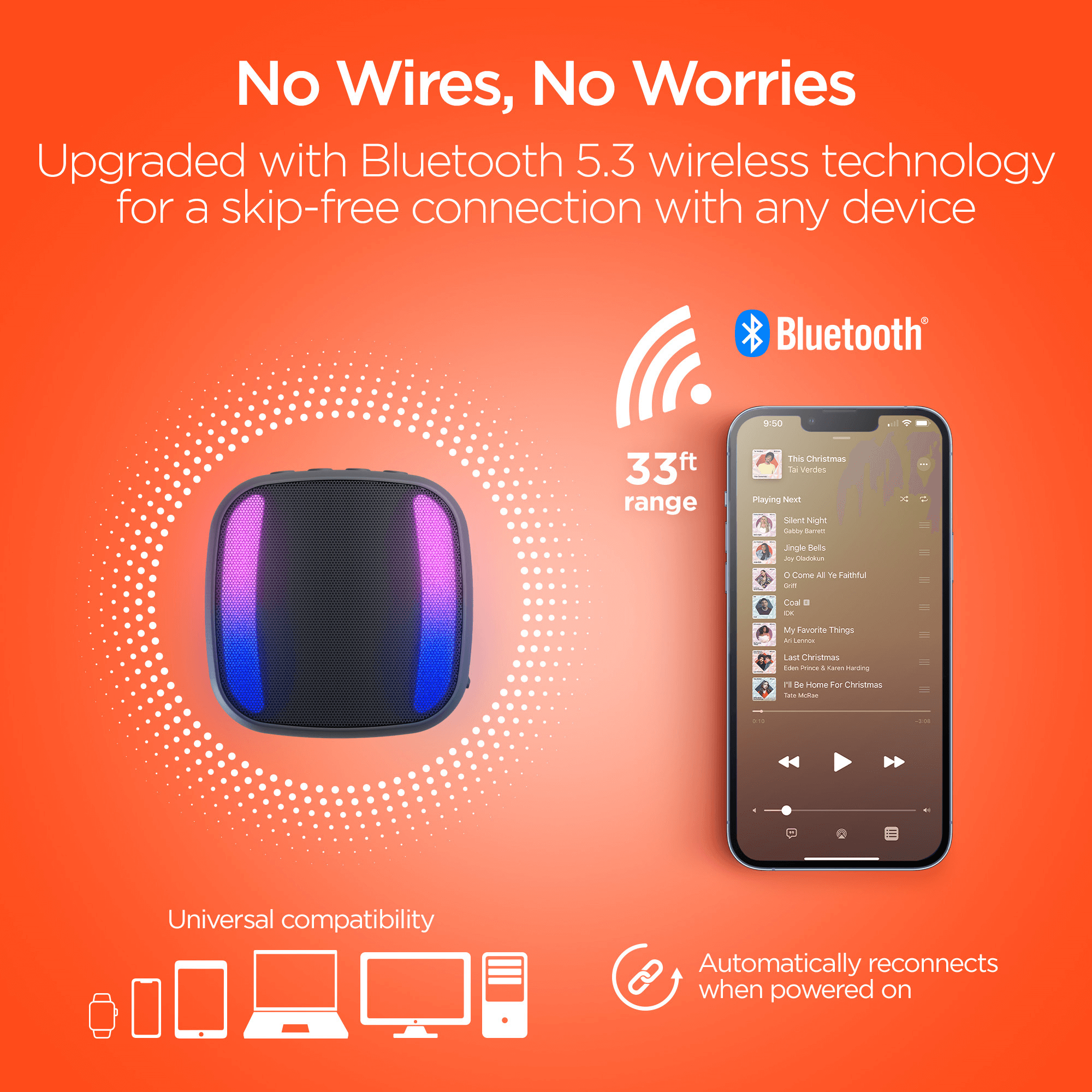 JupiterGear Home - Wholesale Speakers - HyperGear Spin Cycle LED Wireless Bike Speaker7