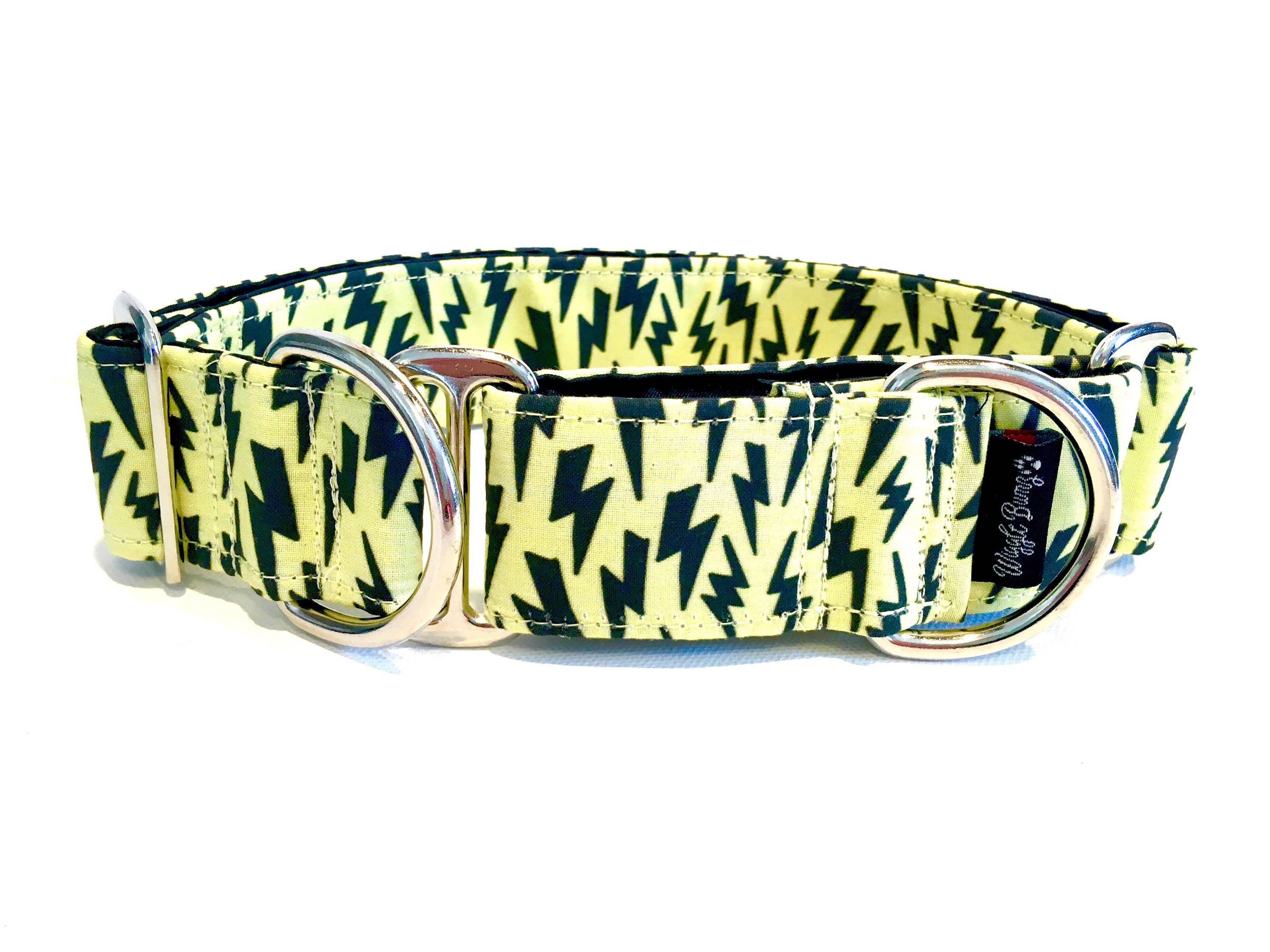 Wiggle Bumz - Wholesale Pet Collar - Dog - Yellow Lightning Dog Collar