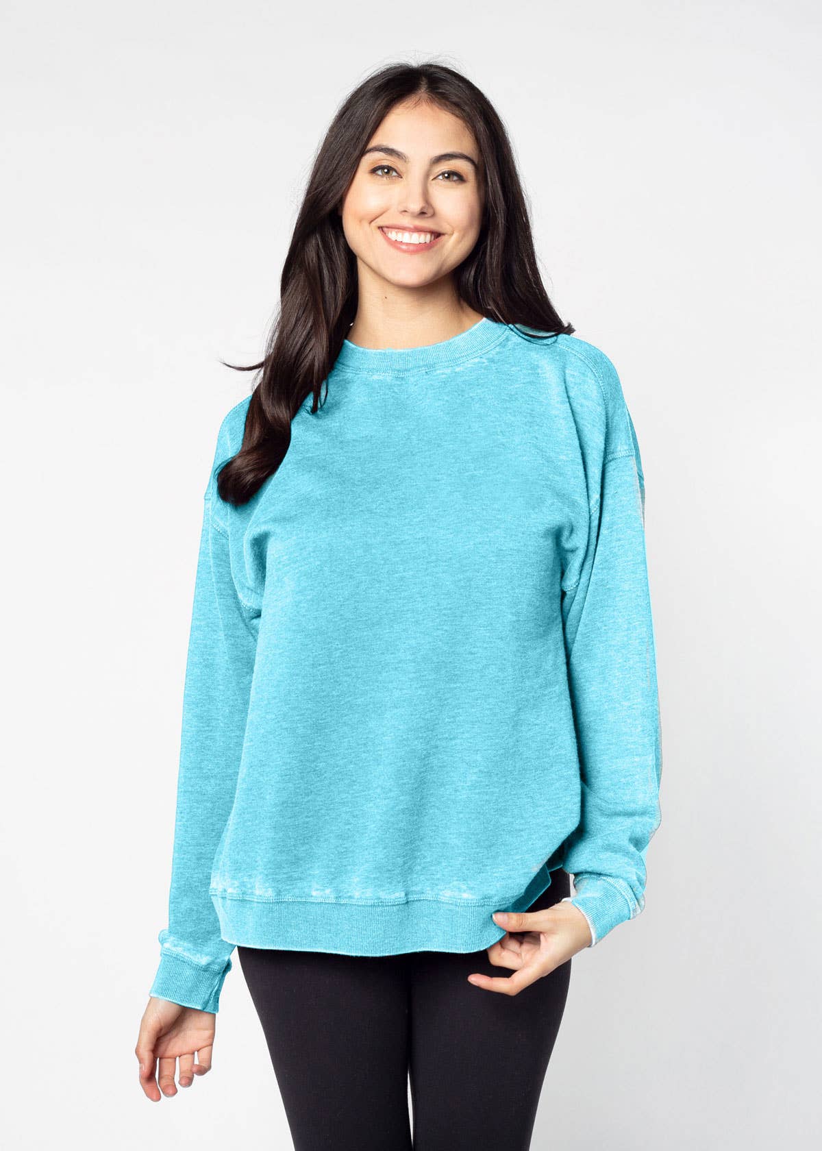 chicka-d - Wholesale Sweatshirt - Dames - Burnout Crewneck Pullover in alle kleuren8