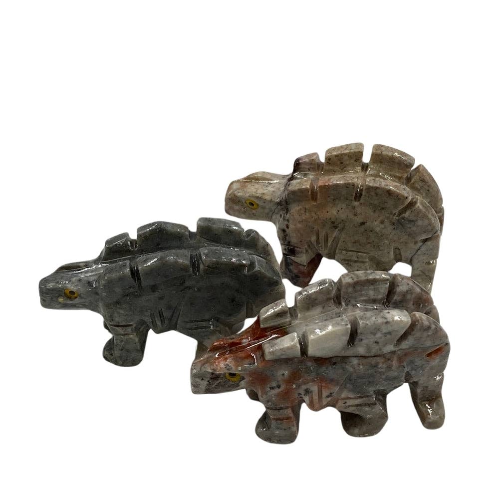 Earths Elements Wholesale - Wholesale Retailer Sample - Home Decor - Crystal Animal - Stegosaurus Soapstone<br>0