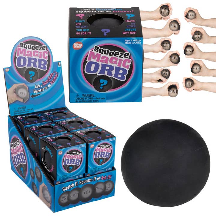 Sfera Magica Risponditrice da Stringere 2,75" 12 pz - LLB Toys per la vendita all'ingrosso da parte di La Luna Bella - Toys