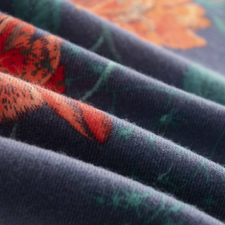 ACCITY - Wholesale Scarf - Women's - Rose Print Tassel Scarf - Boho Faux Cashmere Wrap_CWASC04565