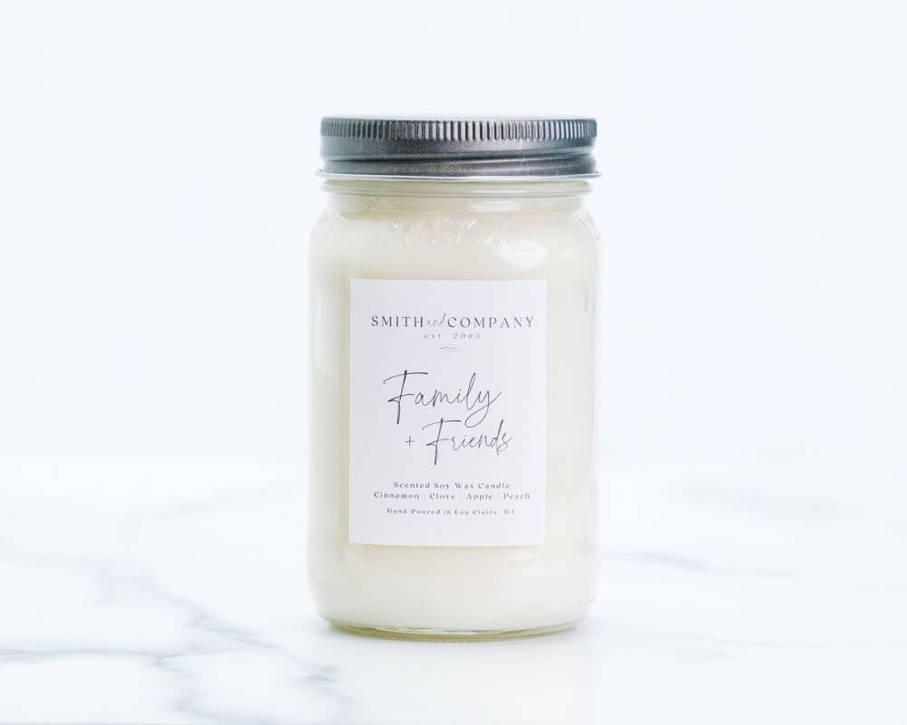 Smith and Company Candles - Wholesale Jar/Filled Candle - Family & Friends | Mason Jar Candle
