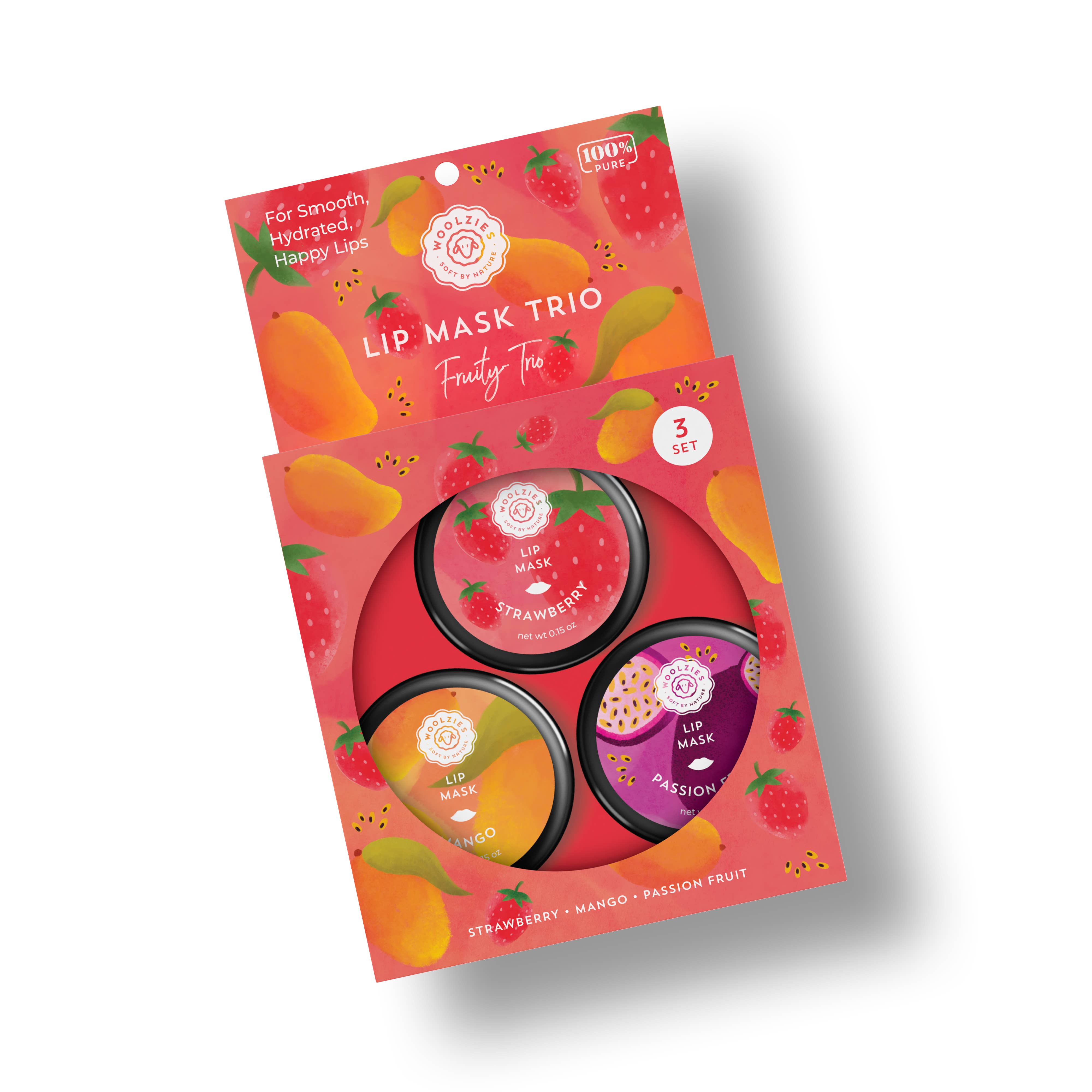 Woolzies - Wholesale Lip Treatment/Mask - Fruity Trio Lip Mask3
