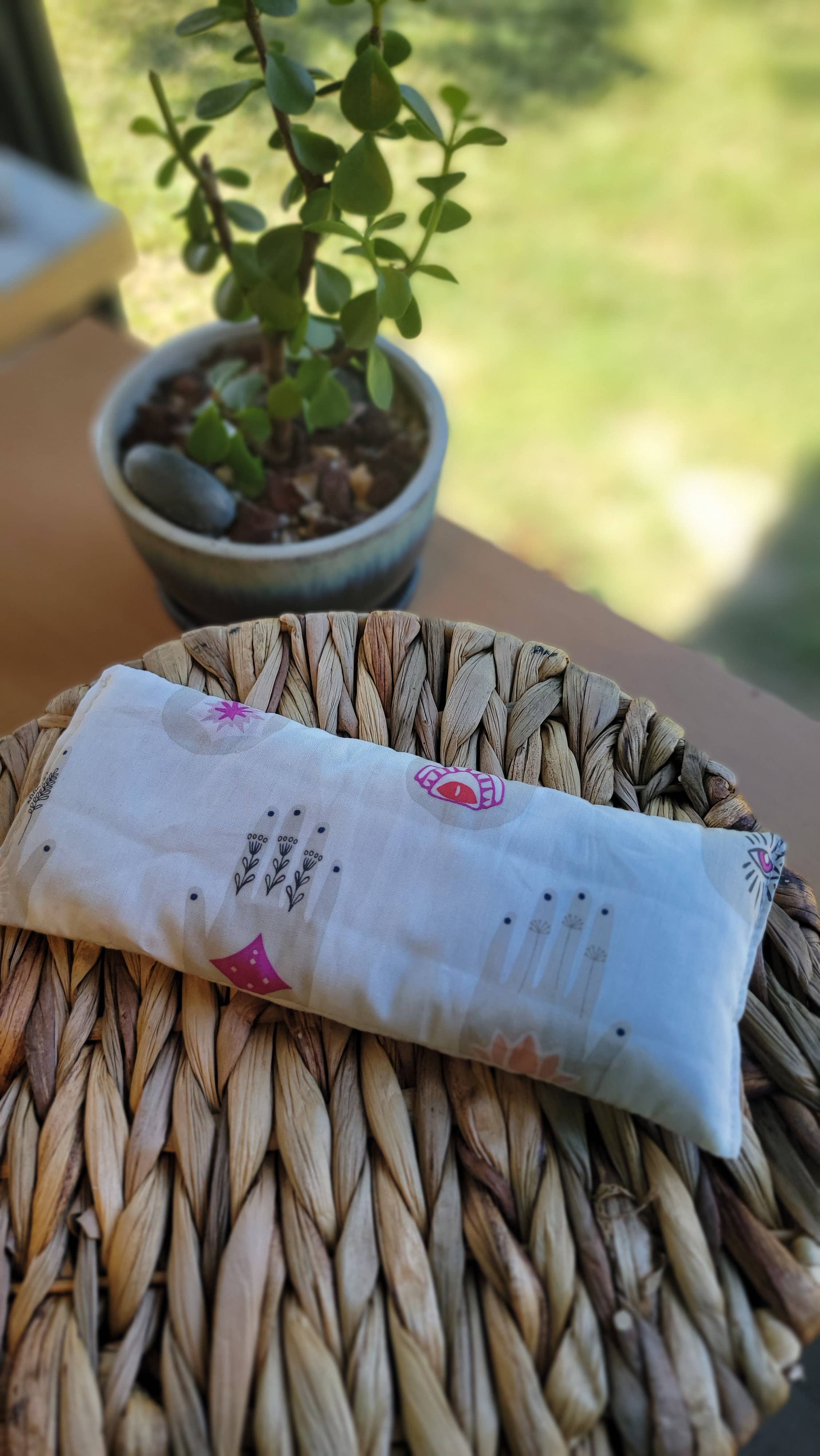 Calm Your Vibes - Wholesale Spa/Therapy Pillow - Aromatherapy Hot/Cold Weighted Eye Pillow - Moon and Sky fab5