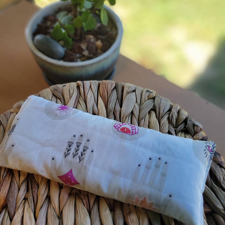 Calm Your Vibes - Wholesale Spa/therapy pillow - Aromatherapy Hot/Cold Weighted Eye Pillow - Moon and Sky fab5