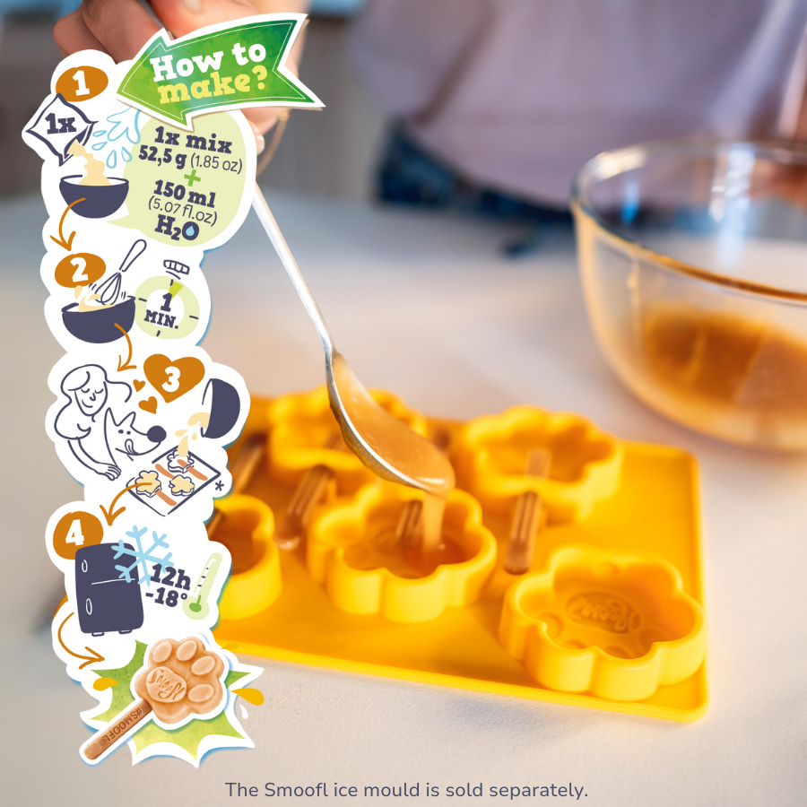 Smoofl - Wholesale Pet Treats - Dog - Peanut butter mix for dog ice4