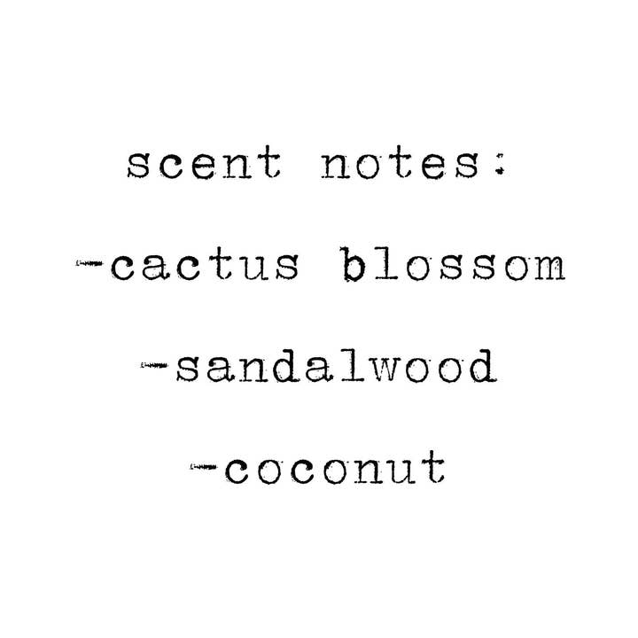 MLTD Candle Co. - Wholesale Jar/Filled Candle - Sandalwood Blossom Soy Candle: Cactus Flower, Coconut Scent1