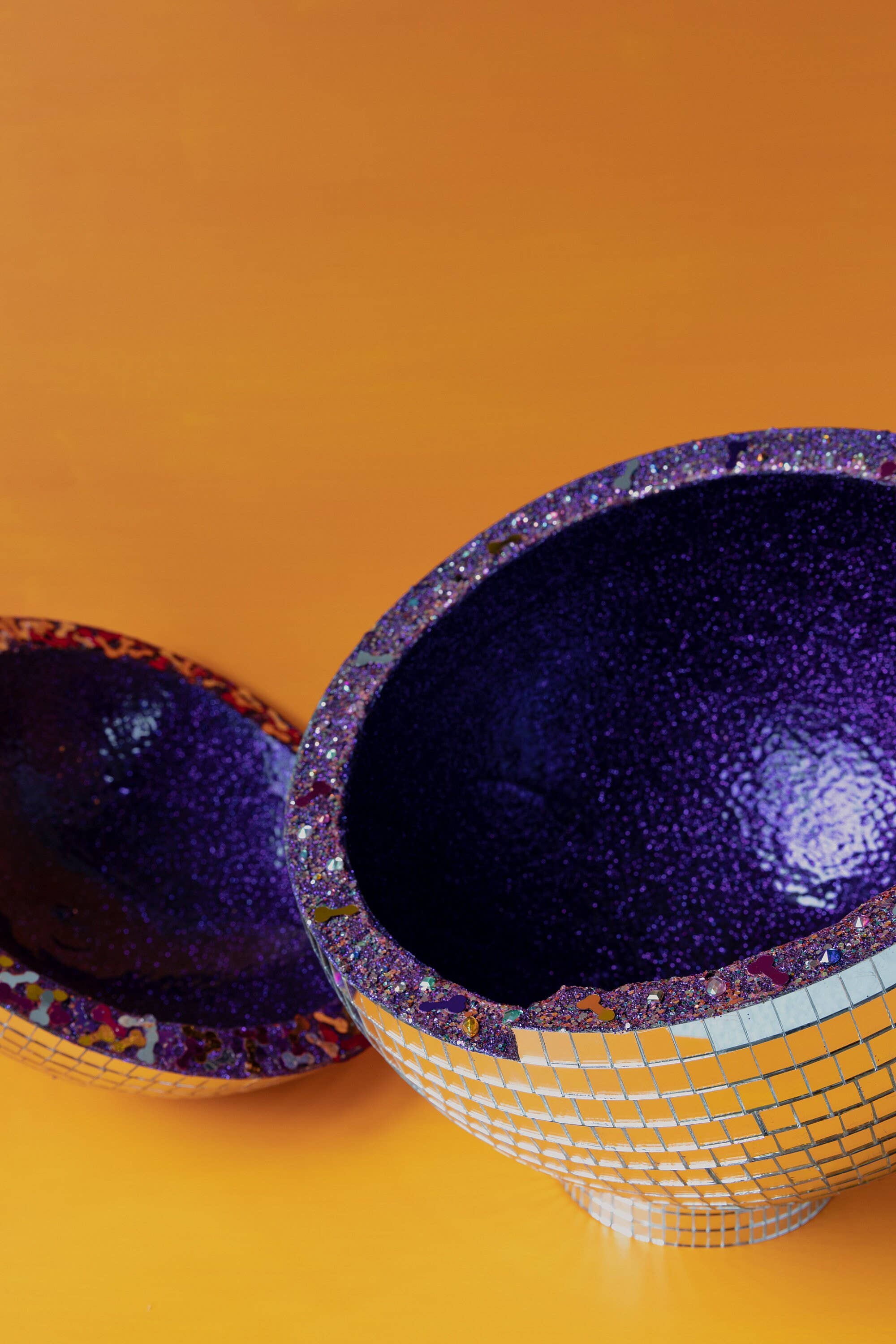 PrissyEm Disco Party and Barware - Wholesale Punch Bowl - 12" Disco Ball Punch Bowl7