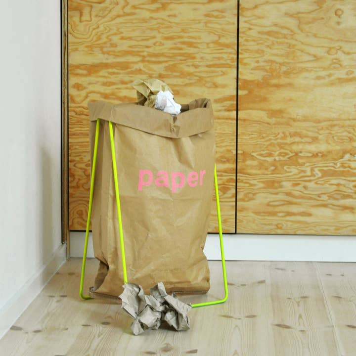 suporte para saco de papel neon amarelo por atacado de kolor