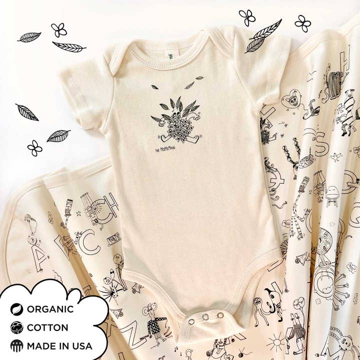 The MoMeMans - Wholesale Bodysuit (Non-Footed) - Baby - Organic Cotton Baby Onesies14