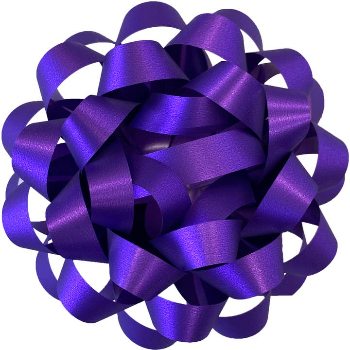 Bows - 5" Purple Poly for wholesale by Jillson & Roberts
