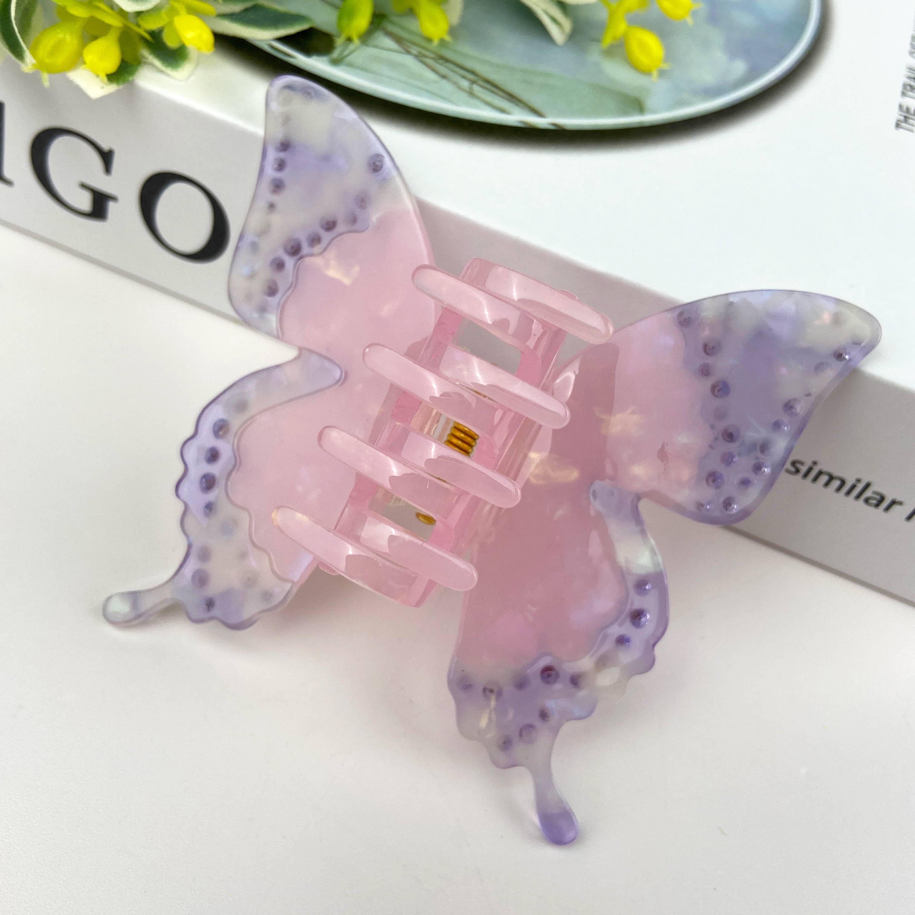 TheDivaSoap - Vendita all'ingrosso Fermaglio per capelli - Donna - Fermaglio per capelli a farfalla con strass in acetato10