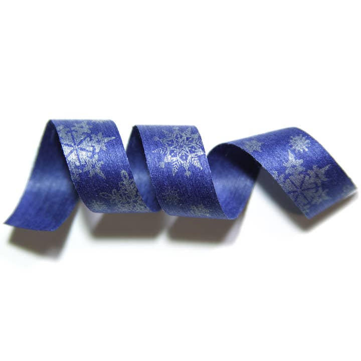 Let It Snow-Blue for wholesale by Cream City Ribbon