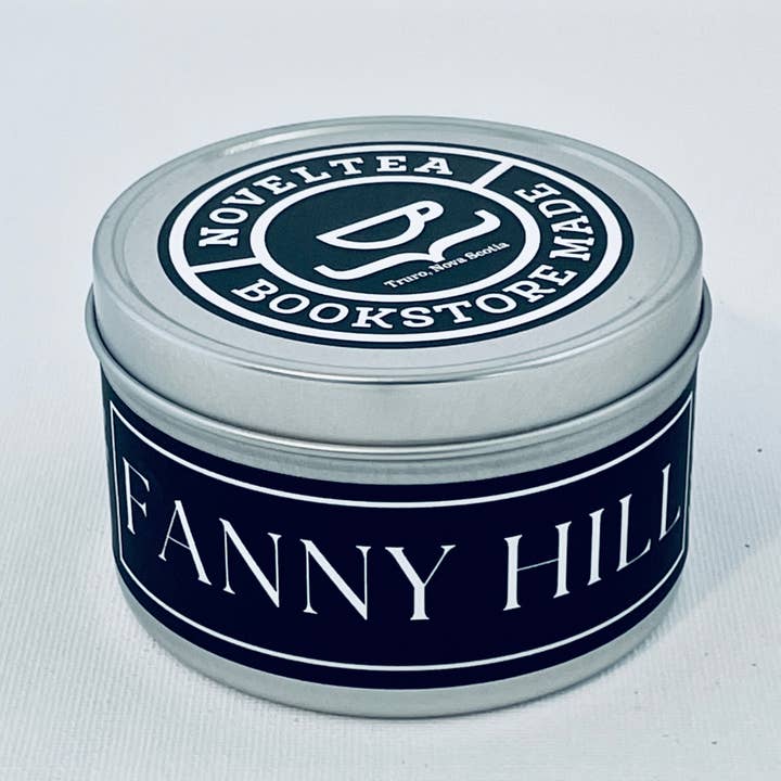 Fanny Hill - Vela negra con aroma sensual a ámbar para venta al por mayor de NovelTea Bookstore & Gifts