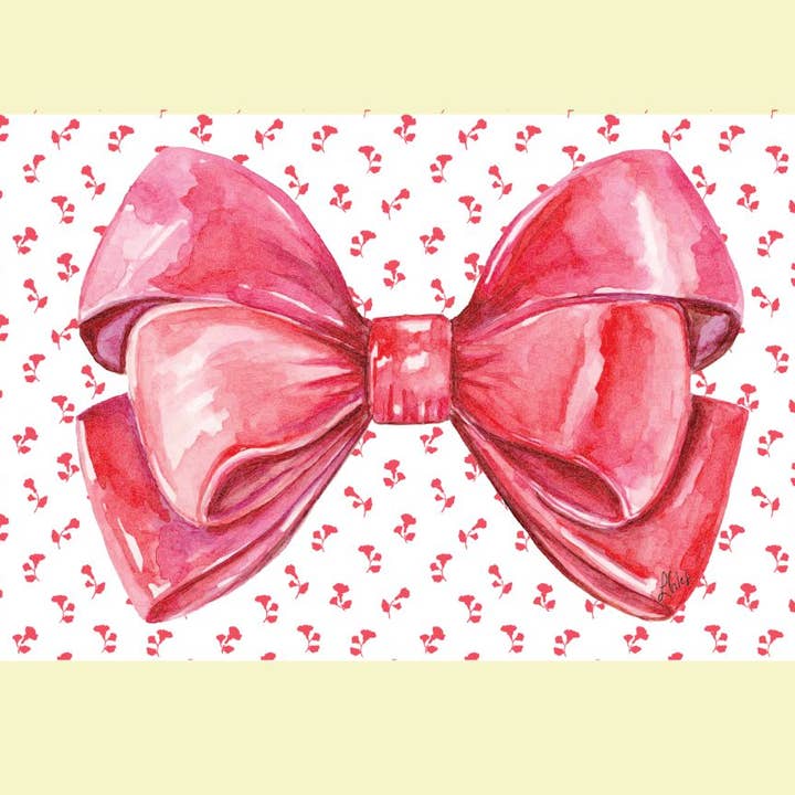 LuckyBird Apparel and Home - Wholesale Lumbar Pillow - Laura's Valentine Bow Swap