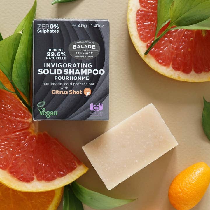 Invigorating Shampoo for Men - 40g for wholesale by Balade en Provence