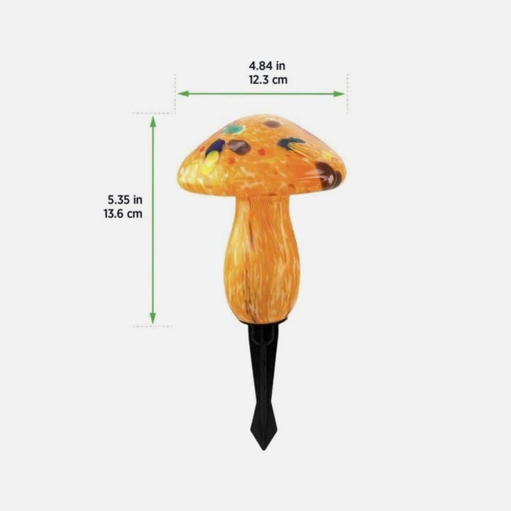 OutdoorSolarOutlet - Wholesale Outdoor/Lawn Light - Infinity X1 Solar Glass Mushroom Landscape Accent Light, Set of 3 Pack2