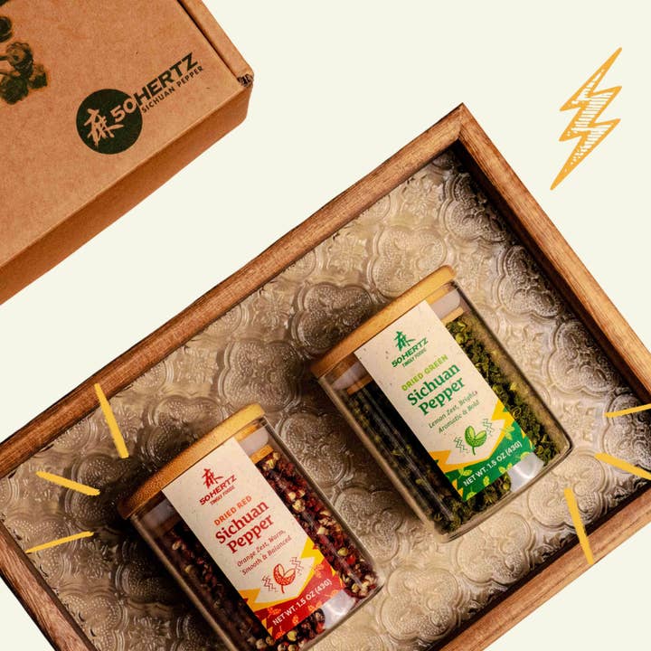 Gedroogde Sichuanpeper Cadeauset voor wholesale door 50Hertz Tingly Foods