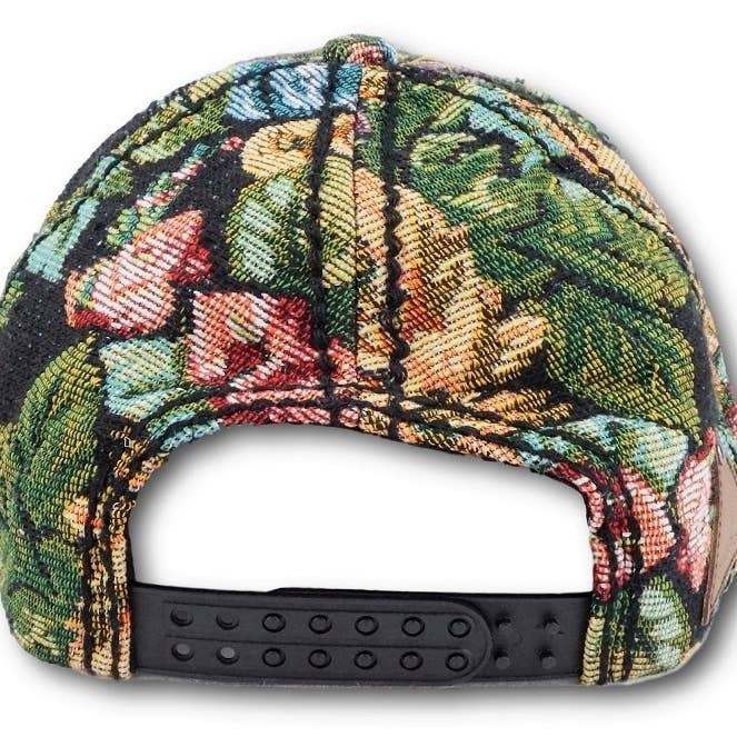 Olive & Pique - Wholesale Baseball Cap - Women's - Tapestry Sunflower Bejeweled Floral Glitz Cap, Adjustable