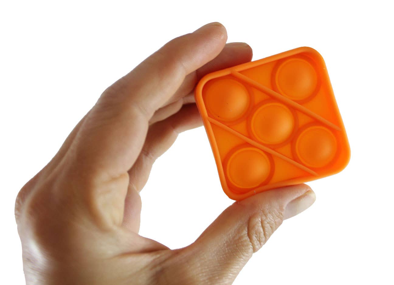 Curious Minds Toys - Wholesale Fidgetspeelgoed - Kinderen - Kleine 2" geometrische vorm Bubble Pop Fidget Toy Game OT Favor7