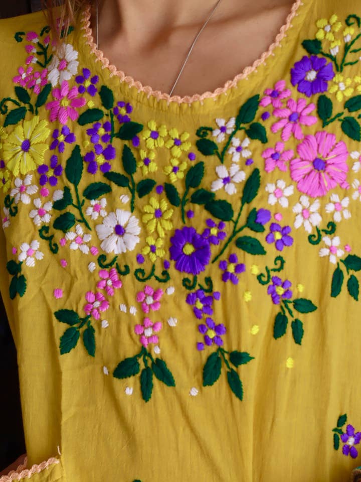 Chiang Mai Flower dress for wholesale by Aurobelle Ibiza