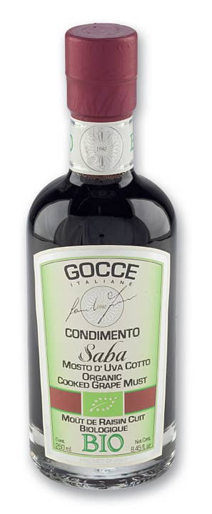 GOCCE ITALIANE - Wholesale Vinegar - Organic SABA - Cooked grape must 250ml, B-K0514