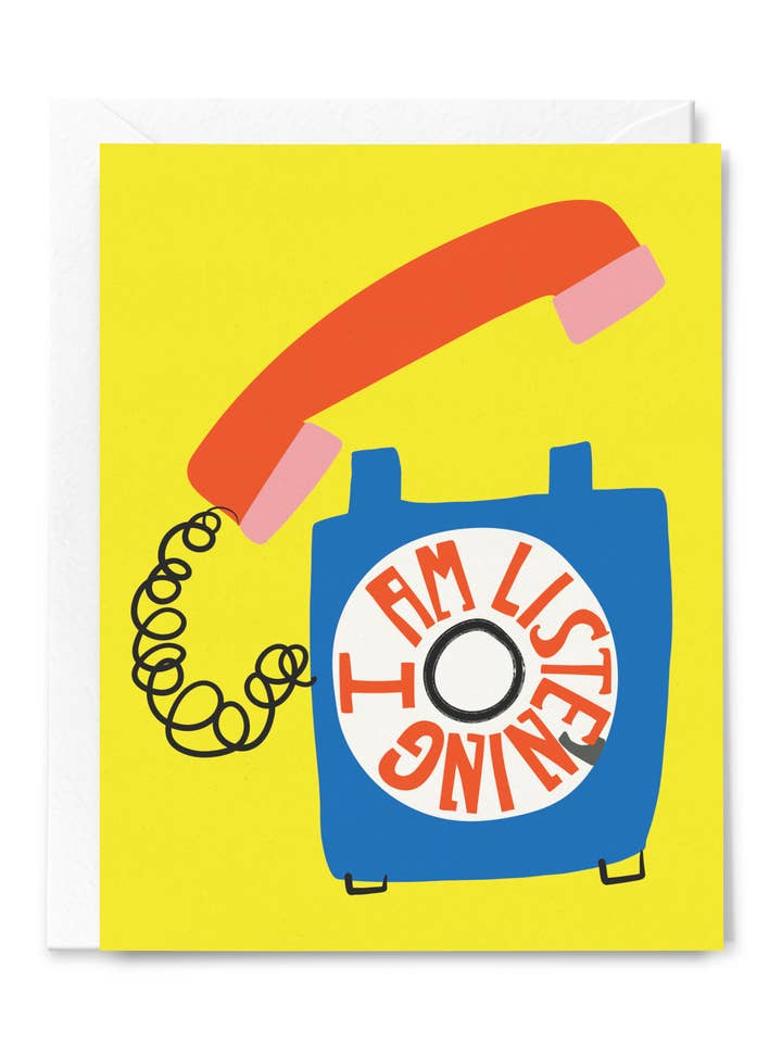 Biglietto di auguri «I Am Listening Friendship & Encouragement» per la vendita all'ingrosso da parte di Happy Just Happy