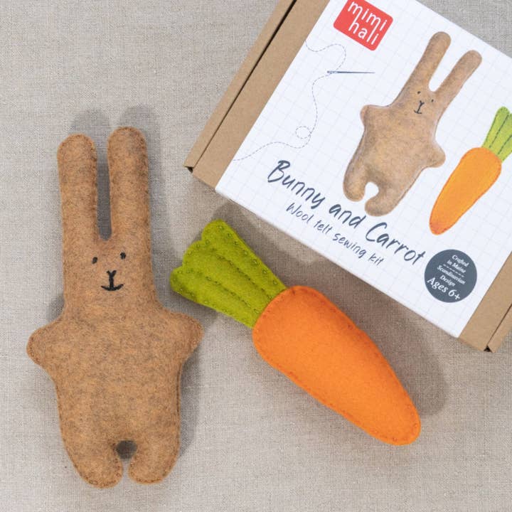 Mimihali - Wholesale Craft Sewing Kit - BUNNY and CARROT felt sewing kit for kids1
