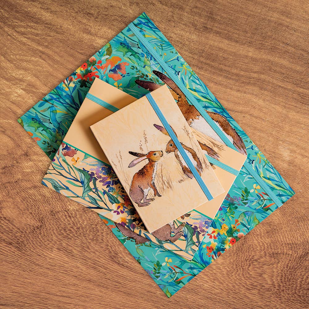 The Gifted Stationery Company - Vendita all'ingrosso Quaderni - Taccuino A5 - Lepri che si baciano3