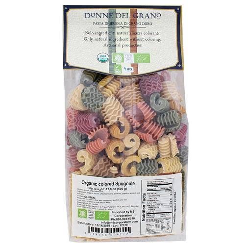 M5 Corporation - Vente Pâtes - Pâtes colorées morilles bio (Spugnole) - 17.6 oz (500g)2