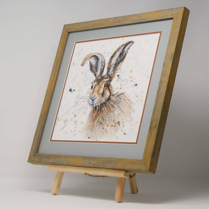 Creative World of Crafts - Wholesale Embroidery/Cross Stitch Supplies - Bree Merryn - Hugh the Hare Cross Stitch Kit
