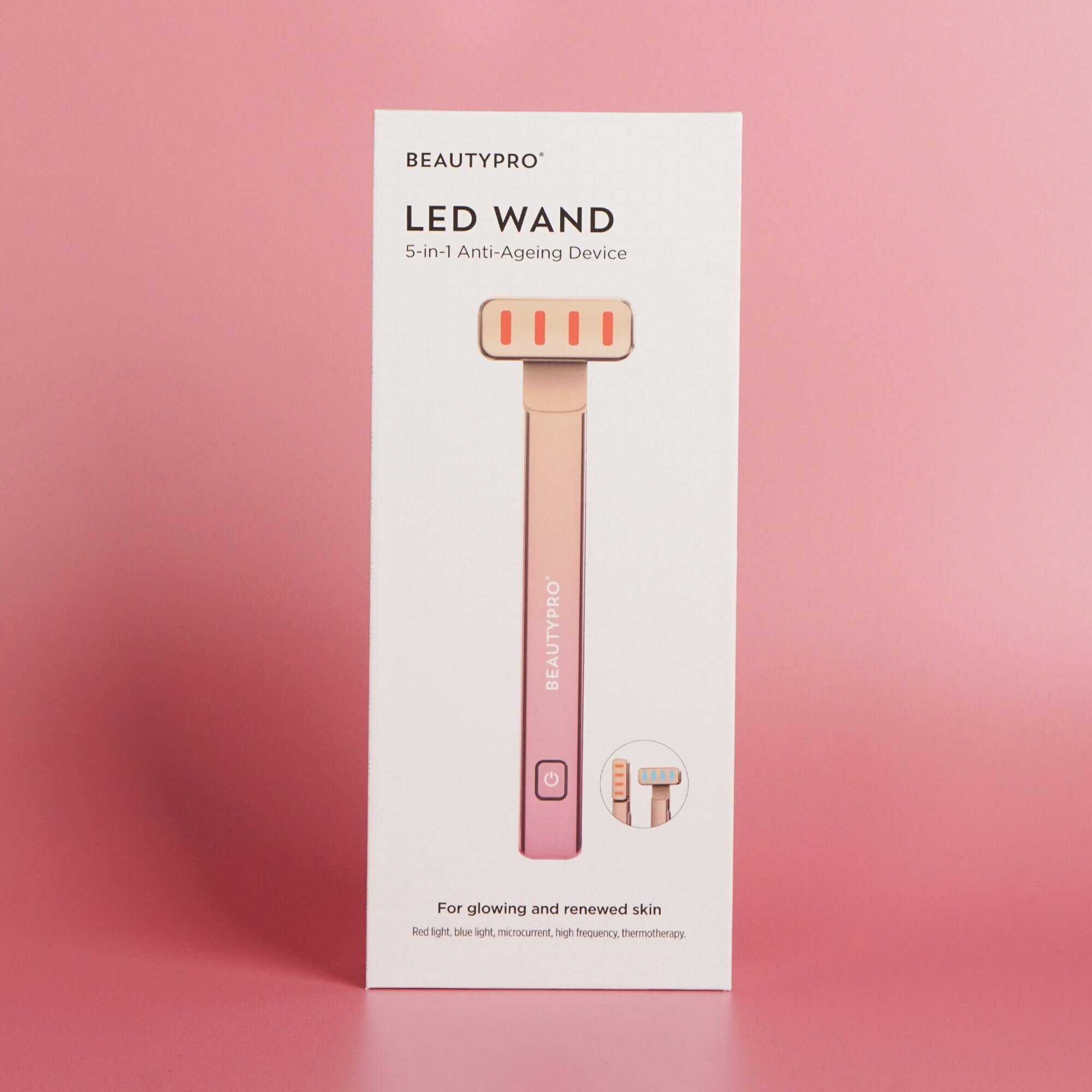 BEAUTYPRO – wholesale Electronic skincare device – LED Wand - 5 in 1 Anti-Ageing Device1