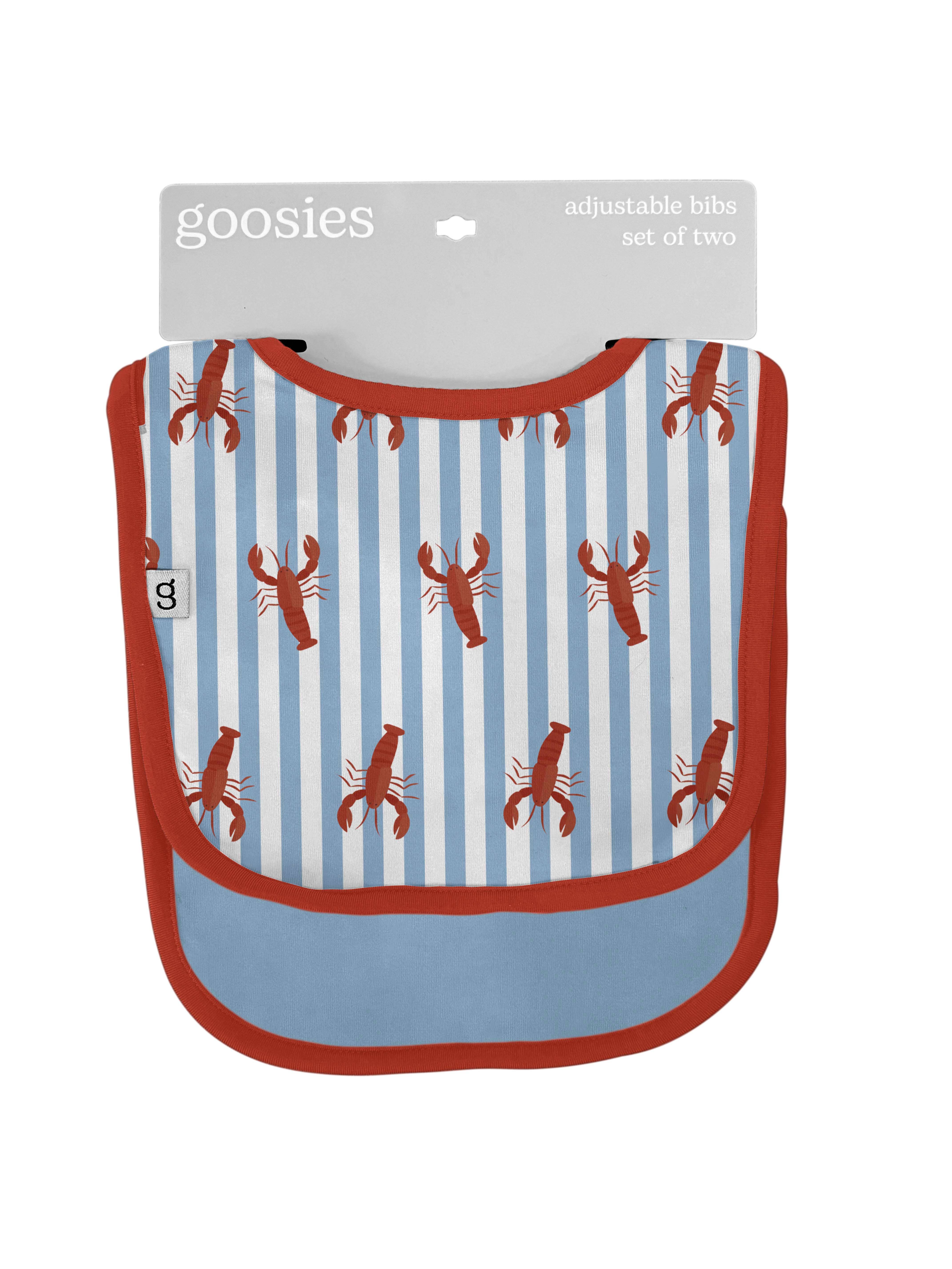 Goosies - Wholesale Bib – Baby - Little Pinchers Crawfish/Lobsters - Bib Set