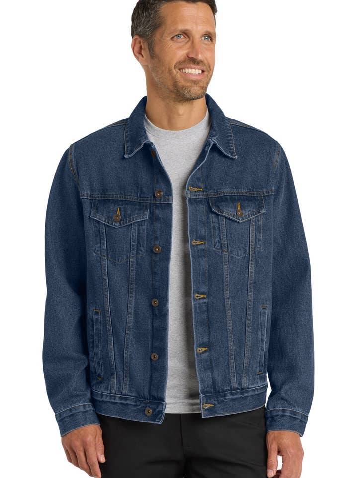 Ink Tees Custom T-Shirt Personalized Print, Premium Quality, Fast Turnaround, Multiple Colors Port Authority Denim Jacket. J7620 for wholesale by Ink Tees Custom Tshirts