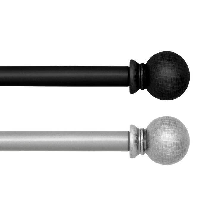 Farmhouse Ball Curtain Rod for wholesale by Threadmade Home