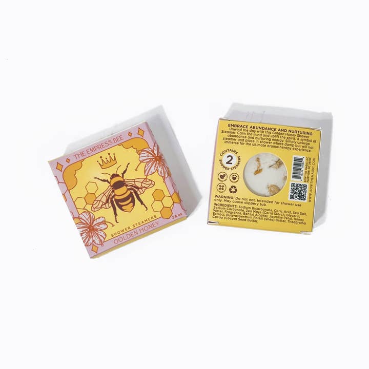 Sow the Magic - Wholesale Shower steamer/bomb - The Empress Bee Shower Steamer Set in Golden Honey3