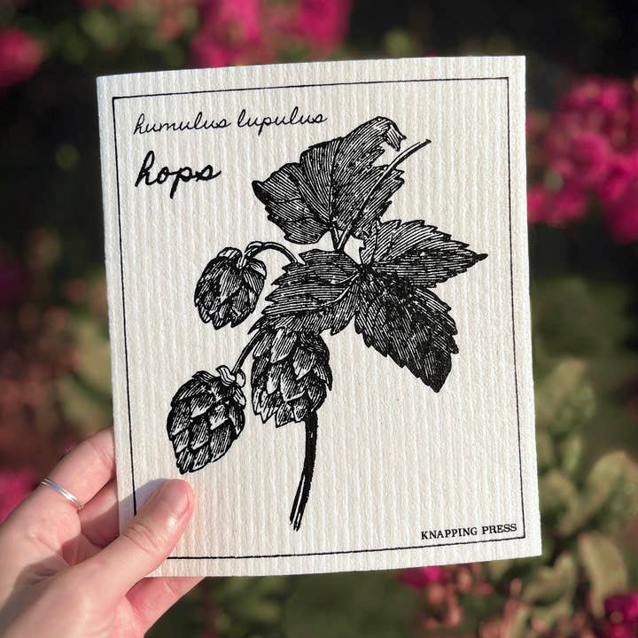 Knapping Press - Wholesale Cleaning Cloth - Swedish Dishcloth - Hops1