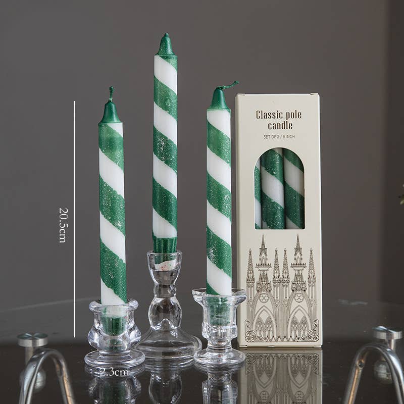 Candles Meta – Großhandel Konische Kerze/Kerzenhalter – 3 Stück 20 cm nordische Weihnachtsduftkerzen im Taper-Stil2