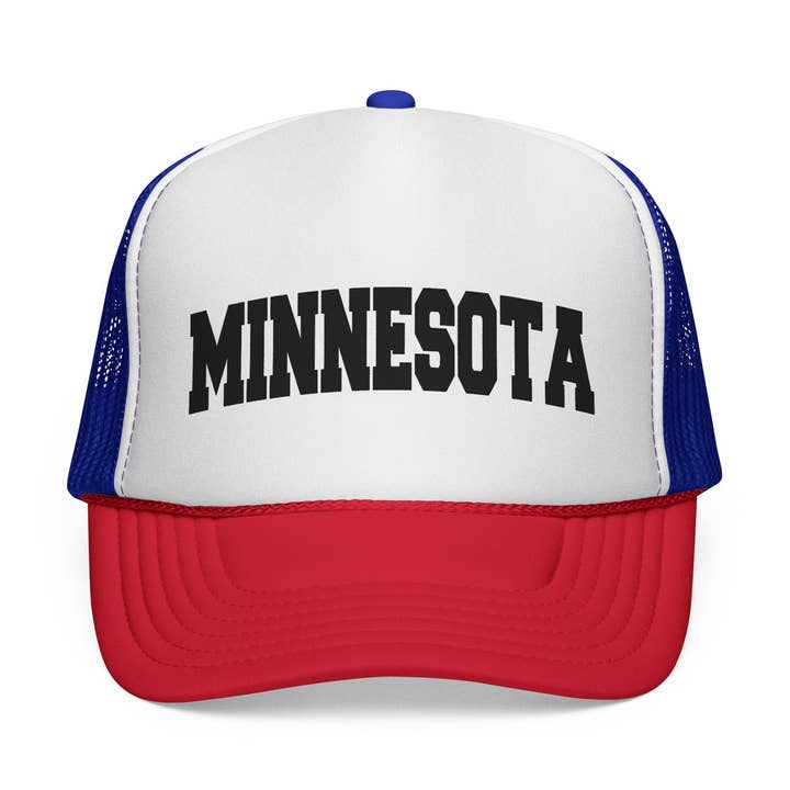 Casquette Trucker Style Collégial Rétro Minnesota pour la vente par Hey Mountains
