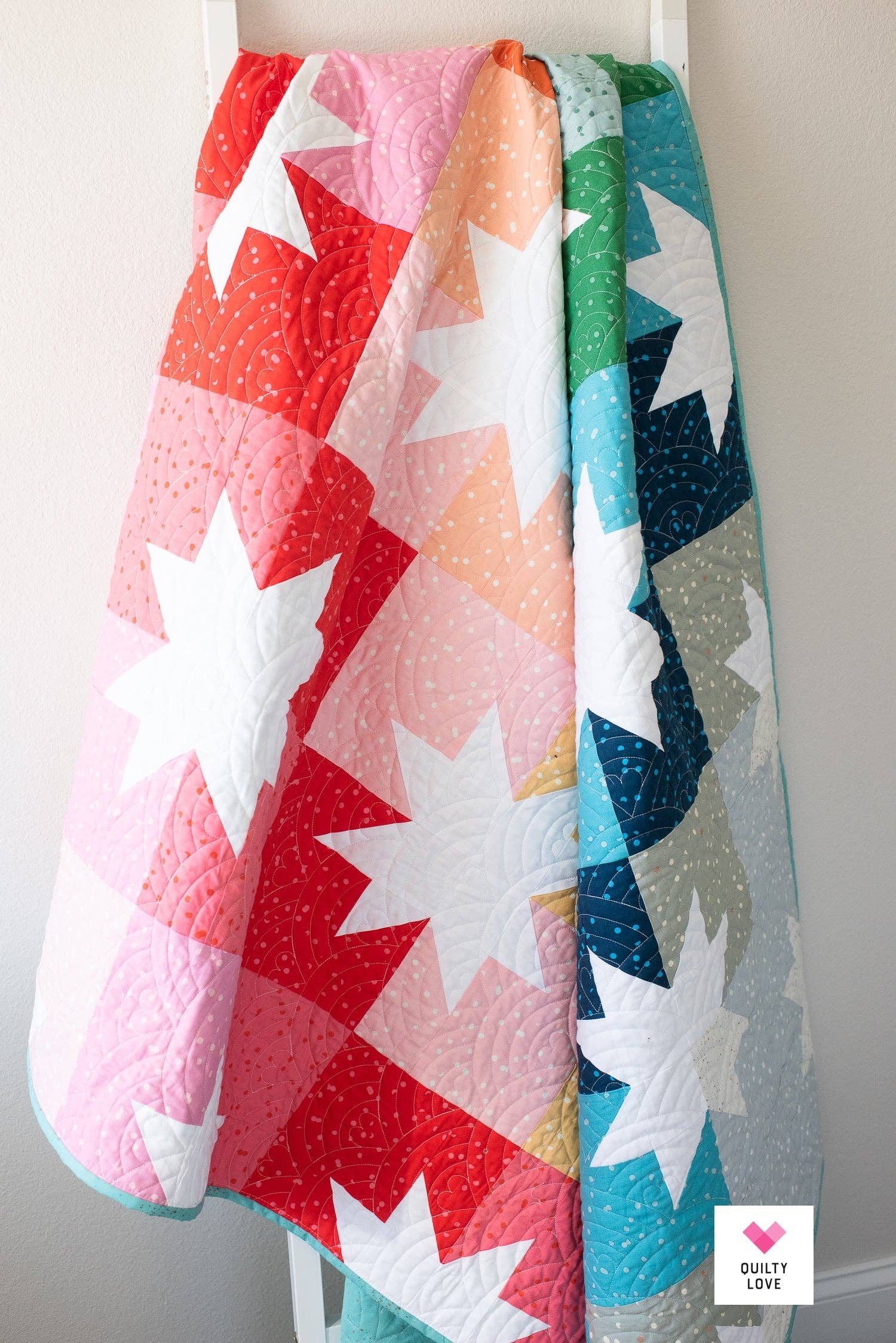 Quilty Love – Engroshandel DIY-sysæt – Star Pop II quiltmønster - trykt hæfte6