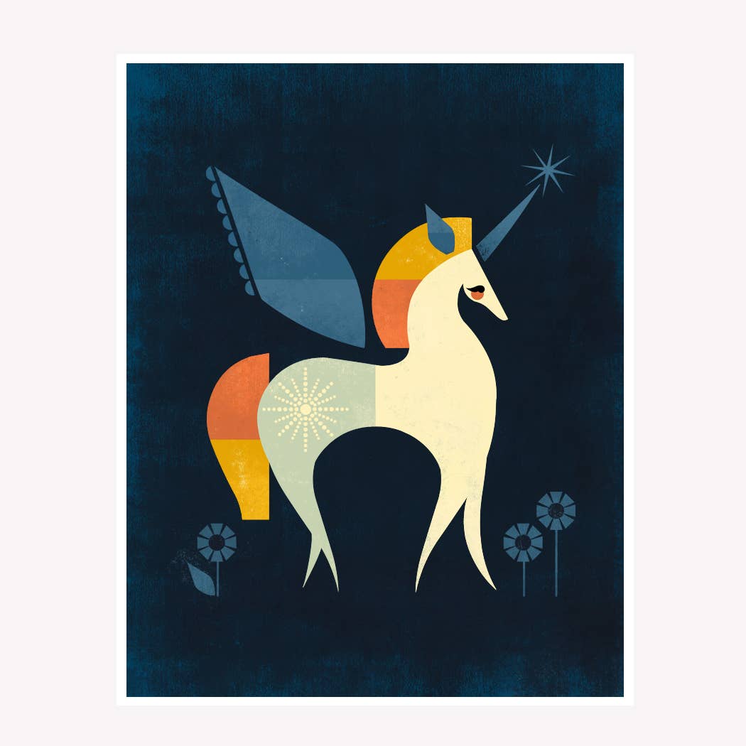 Amber Leaders Designs - Wholesale Art Print - Unicorn Art Print1