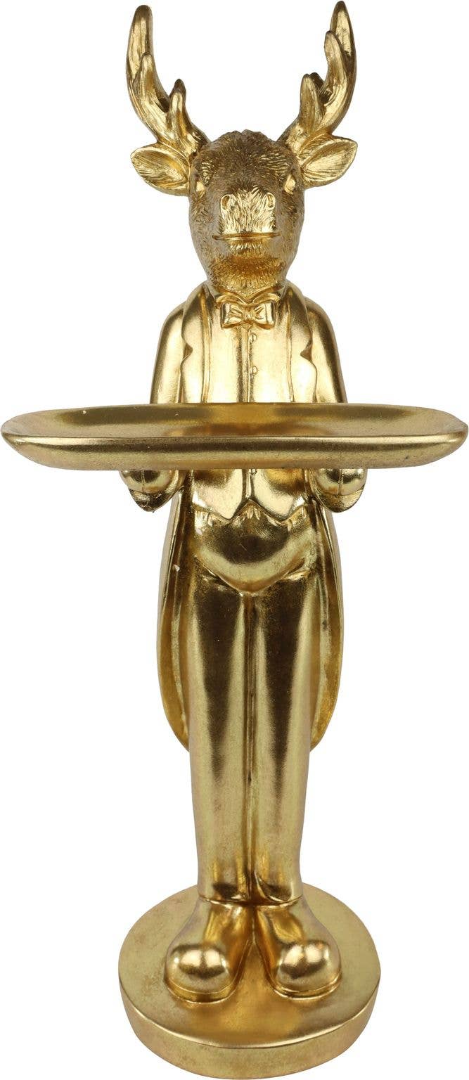 HOFF-INTERIEUR – Estatueta decorativa por atacado – MORDOMO HIRSCH (HOFF1379)