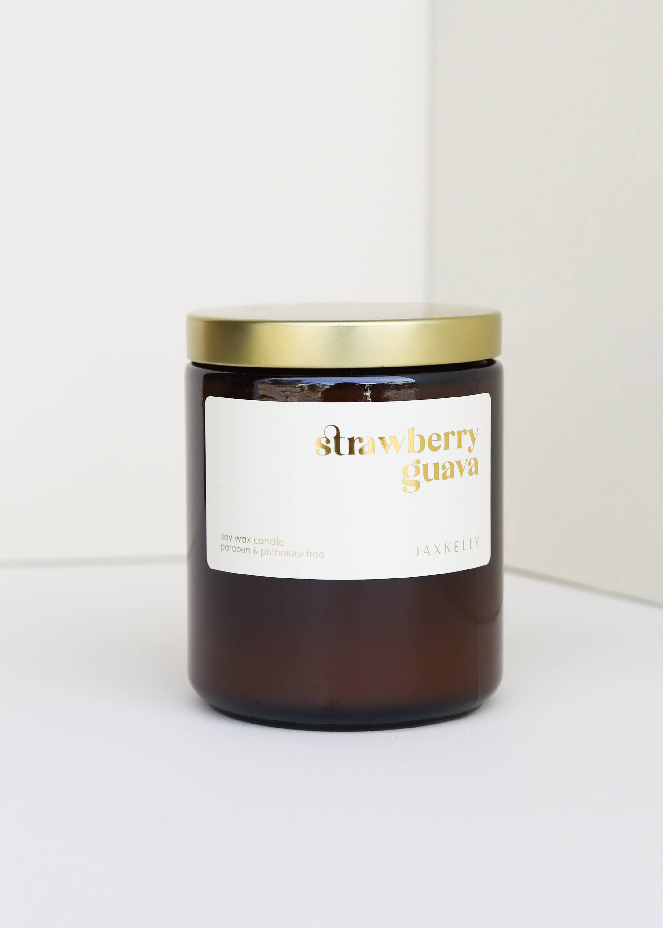 JaxKelly Candles - Wholesale Jar/Filled Candle - 9oz - Strawberry Guava Candles - Amber0