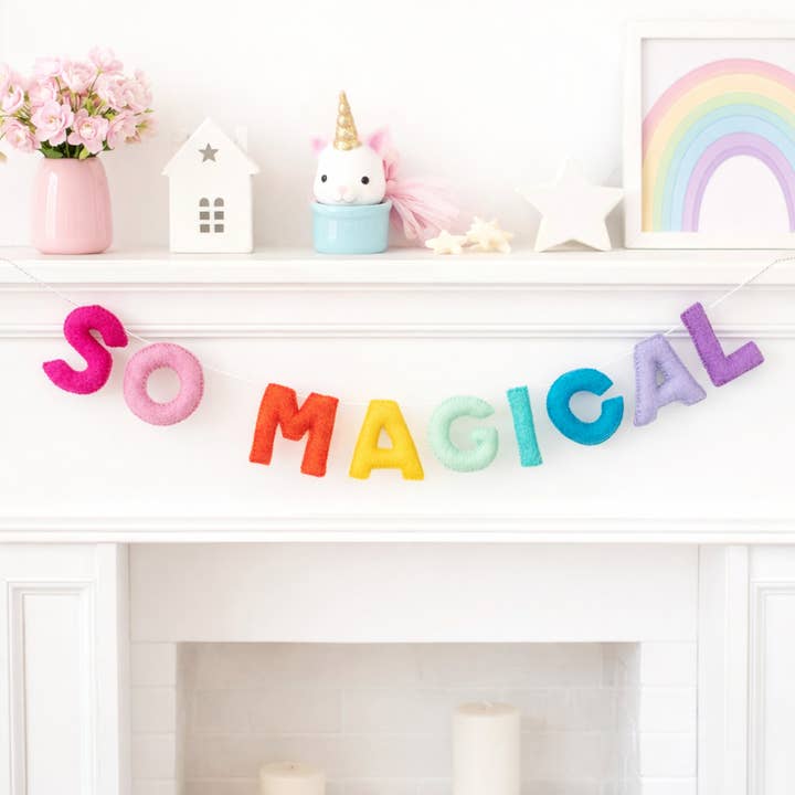 So magisches Filzbanner für den Großhandel von Glitter Party Co