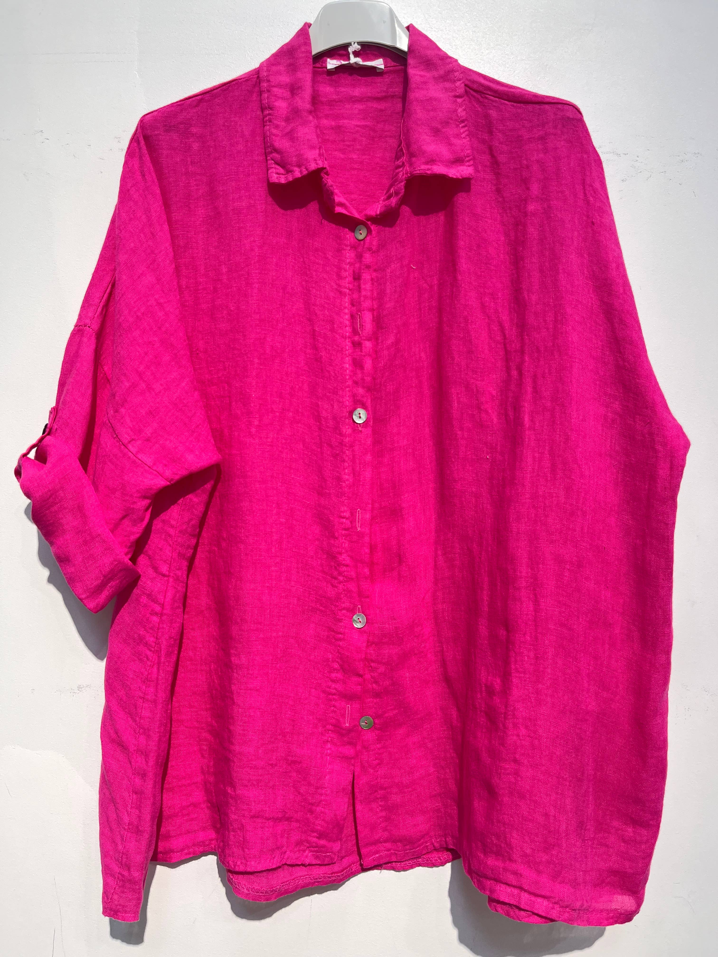 NOELINE – Großhandel Hemd mit Button-down-Kragen – Damen – 20090U Leinenhemd20