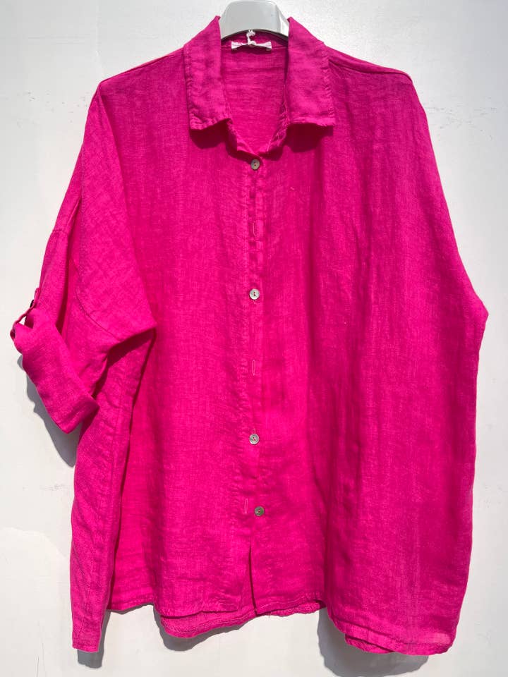 NOELINE – Großhandel Hemd mit Button-down-Kragen – Damen – 20090U Leinenhemd20