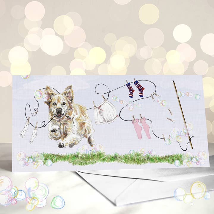 Golden Retriever - Tarjetas para el Día de la Madre y Pascua de Primavera para venta al por mayor de Amber Marie Studio