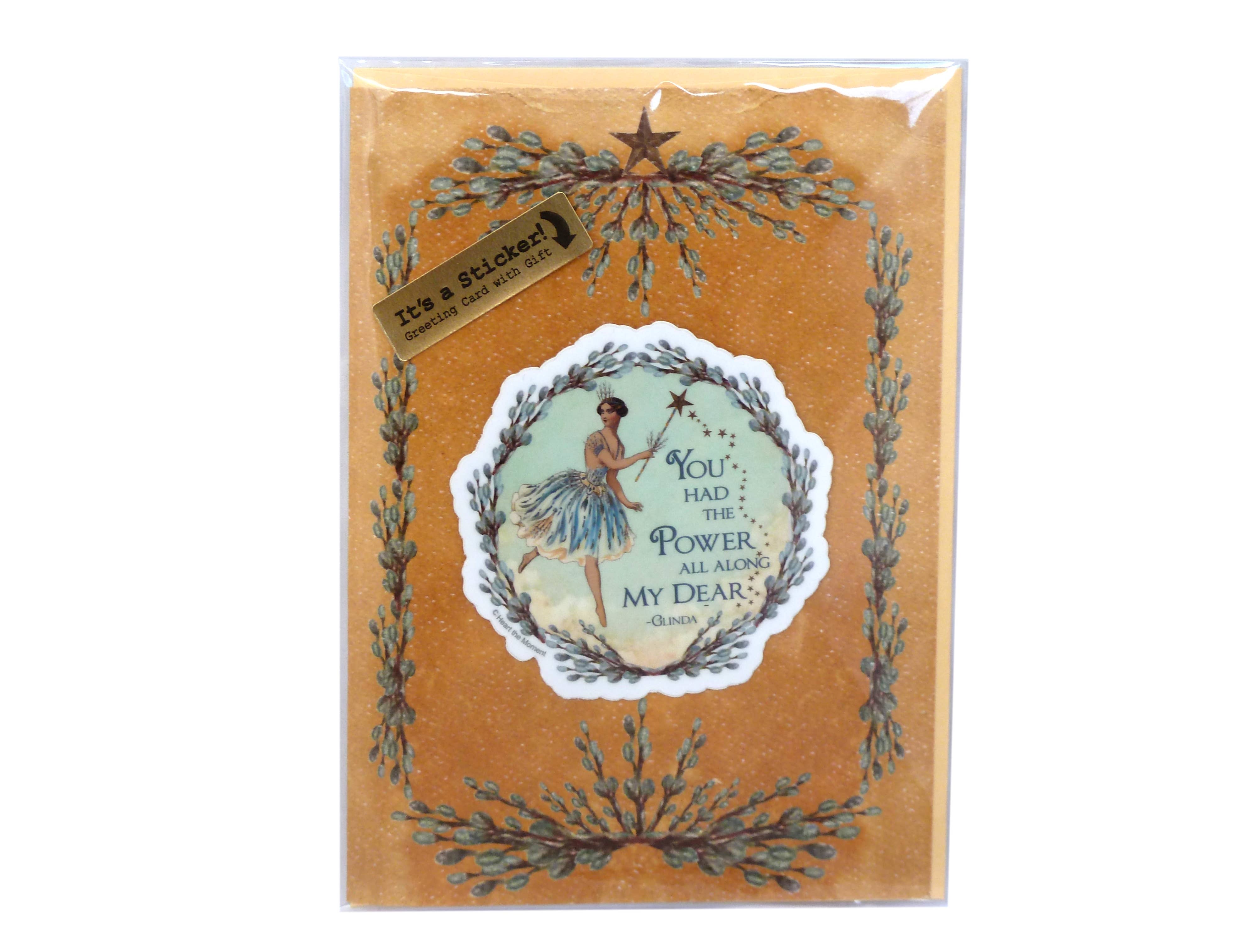 Heart The Moment – wholesale Everyday greeting card – Greeting Card, "The Power", with Detachable Sticker Gift2