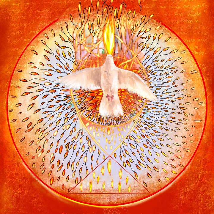 Komm Heiliger Geist - Kunstdruck Giclée für den Großhandel von Open Journey